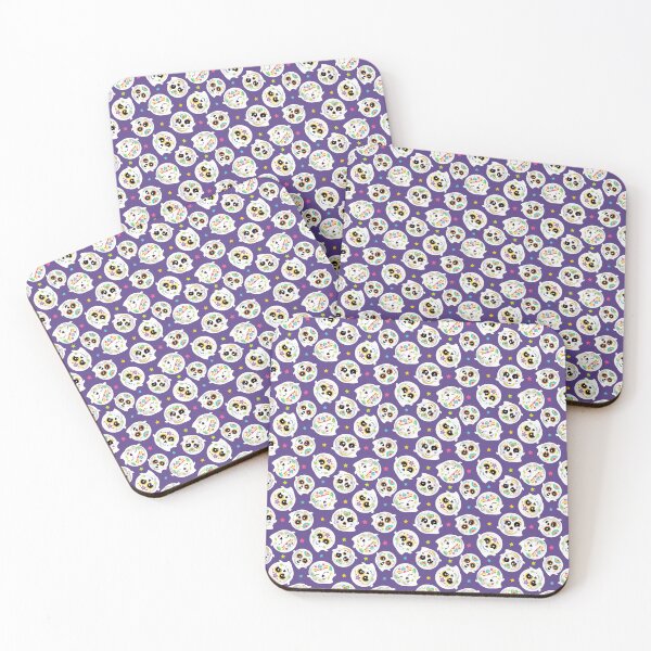 Item preview, Sugar Skull Ghosts on Purple designed and sold by PirateAvocado.