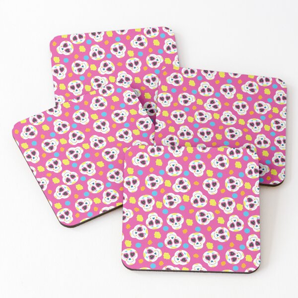 Item preview, Sugar Skulls on Pink designed and sold by PirateAvocado.
