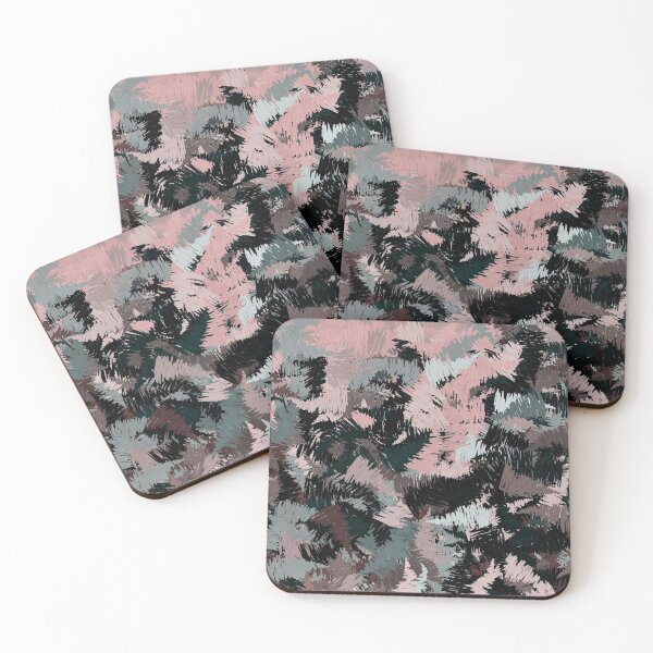 Item preview, Brushwork Abstract in Pink Gray Brown designed and sold by Gingezel.