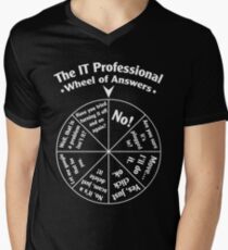 The IT Professional Wheel of Answers. Men's V-Neck T-Shirt