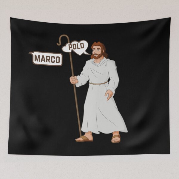 Item preview, Funny Jesus Design Marco Polo - Christian Dad Joke! designed and sold by TheKingdomAttic.