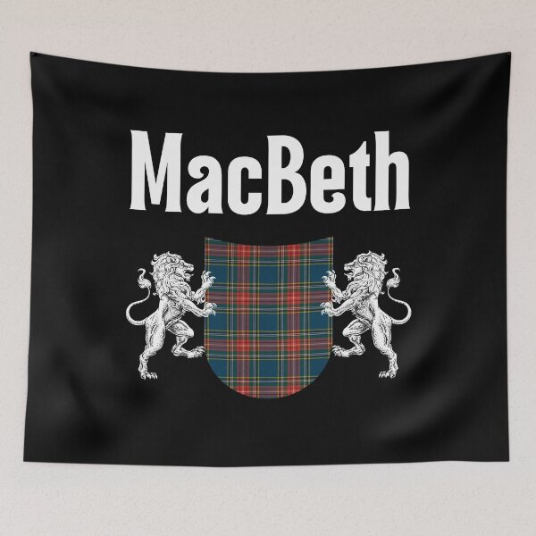 Item preview, MacBeth Clan Scottish Name Coat Of Arms Tartan designed and sold by RosiesSticks.