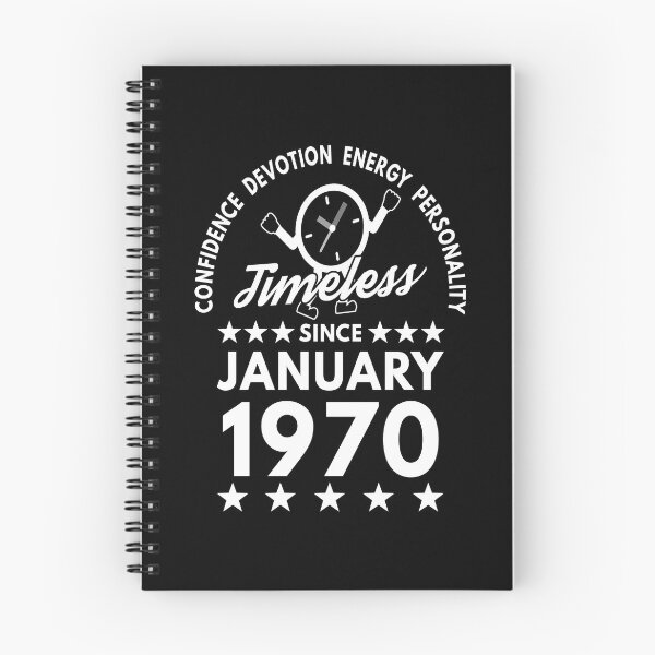 Item preview, January Birthday Timeless Person - White Text designed and sold by MoonsmileProd.
