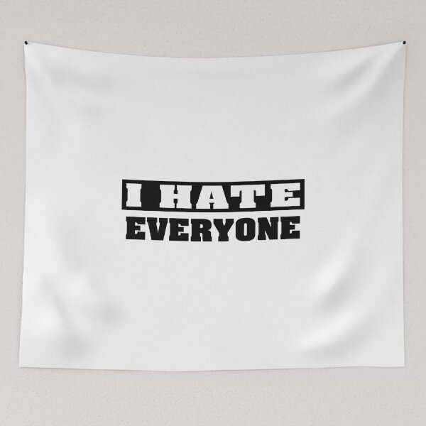 Item preview, I Hate Everyone Essential Classic Sticker designed and sold by SW33TSP0T.