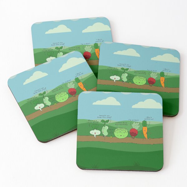 Item preview, Vegetable Puns with Veggies on a Trail designed and sold by VileVegan.