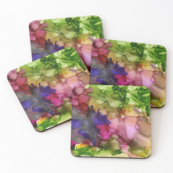 Item preview, Abstract in Green, Pink and Purple - One designed and sold by LymphomaLass.