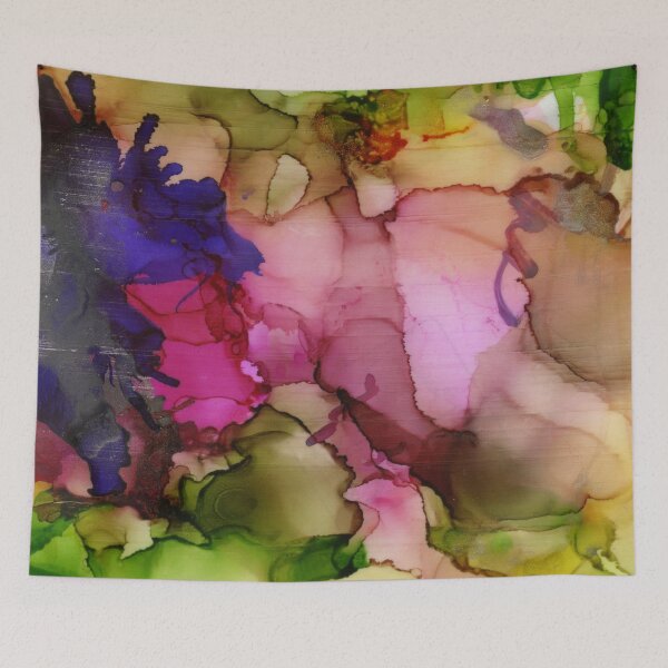Item preview, Abstract in Green, Pink and Purple - One designed and sold by LymphomaLass.