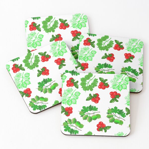 Item preview, Very berry, cranberry and gooseberry on white background. designed and sold by Natalya Alexandrou.