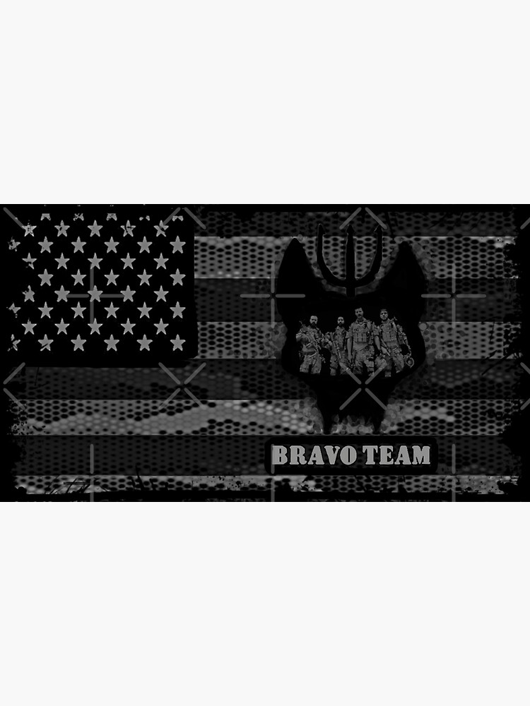 " SEAL TEAM BLACK SNAKESKIN CAMO FLAG" Sticker for Sale by