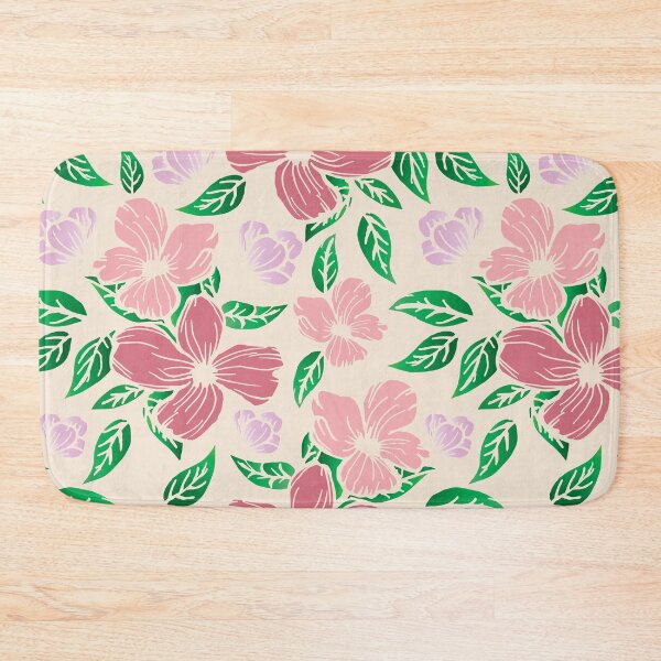 Item preview, Pink and purple daisy flowers pattern - Flourish pink spring flowering vintage designed and sold by Alice-Elgawi.