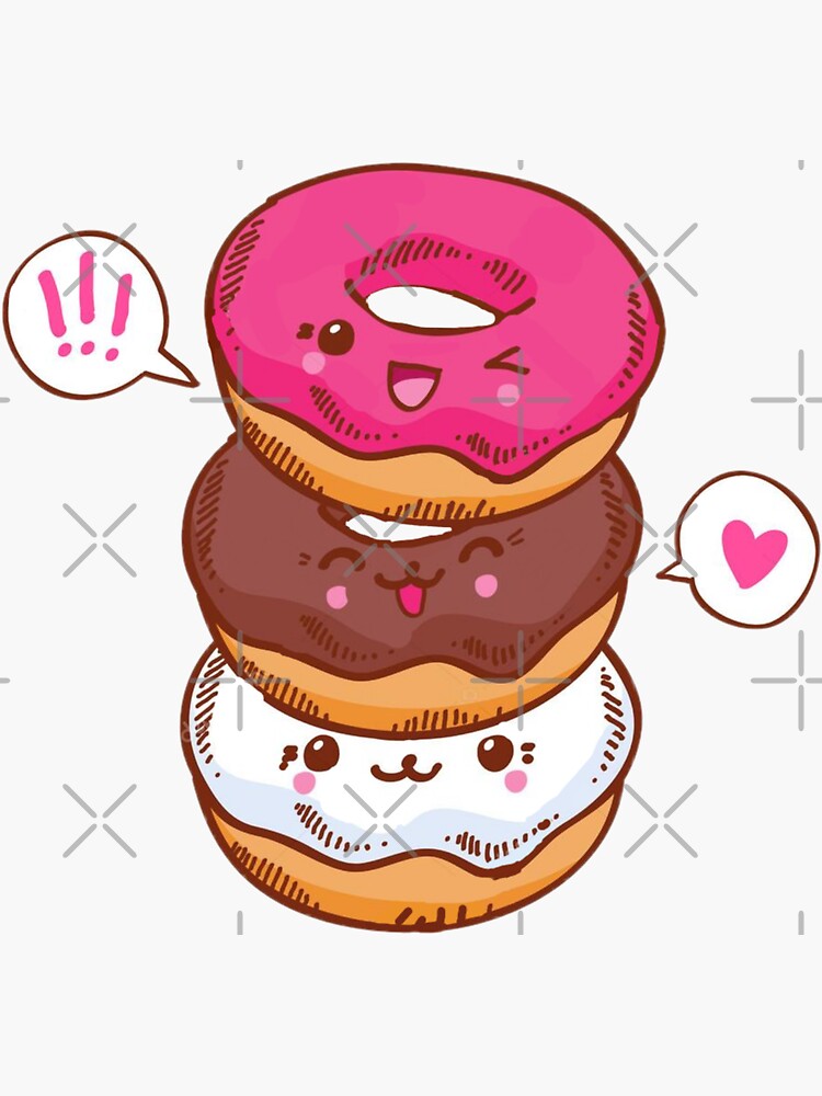 HOW TO DRAW A CUTE DONUT KAWAII EASY STEP BY STEP, DIBUJOS KAWAII