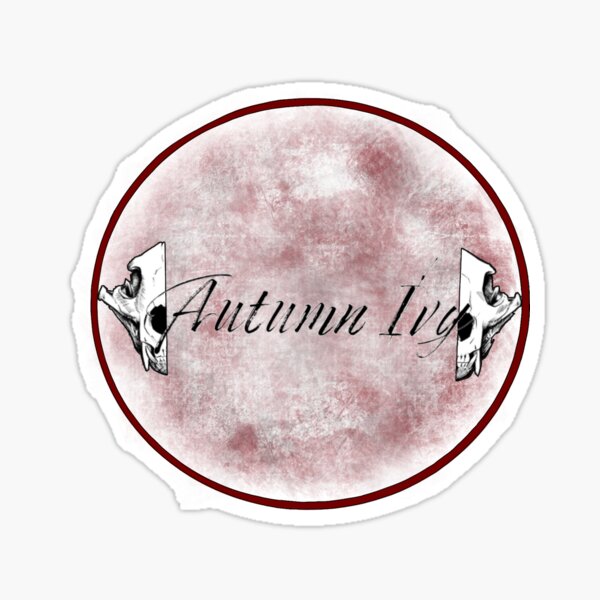 The Moon - Autumn Ivy Logo Sticker