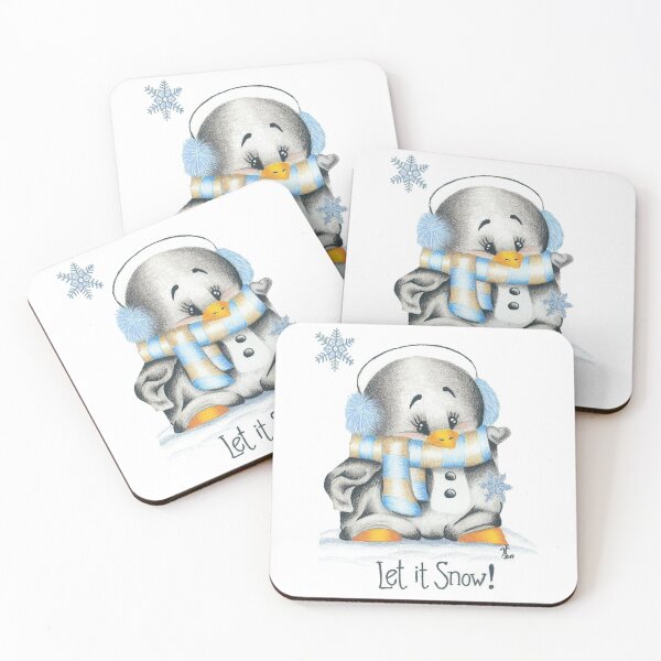 Item preview, let it snow pengiun designed and sold by CaildisArts.
