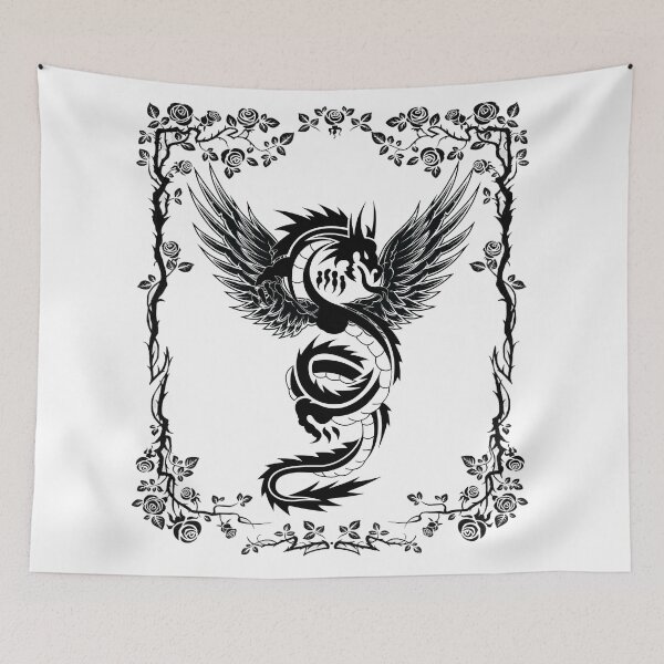 Item preview, Terrible Flying Dragon With Roses designed and sold by MiarCo.