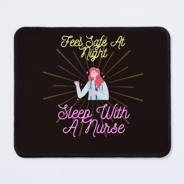 Item preview, Feel Safe At Night Sleep With A Nurse Essential T-Shirt designed and sold by Zyphrost ★★★★★ (✔).
