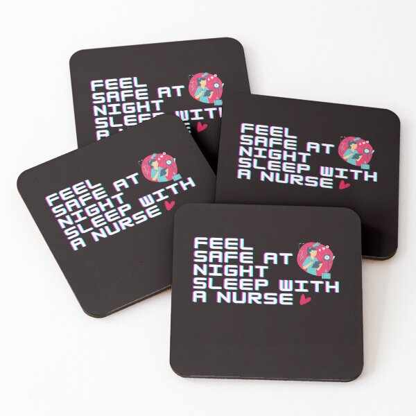 Item preview, Feel Safe At Night Sleep With A Nurse Essential T-Shirt designed and sold by Zyphrost ★★★★★ (✔).
