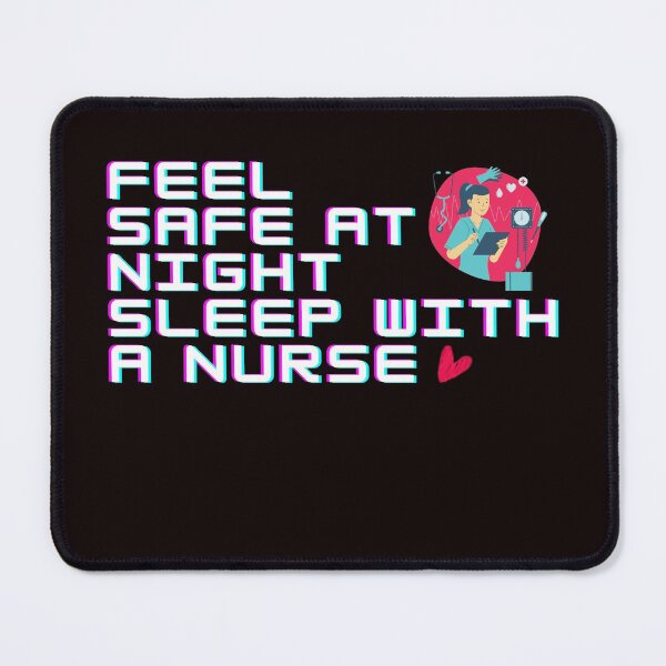 Item preview, Feel Safe At Night Sleep With A Nurse Essential T-Shirt designed and sold by Zyphrost ★★★★★ (✔).
