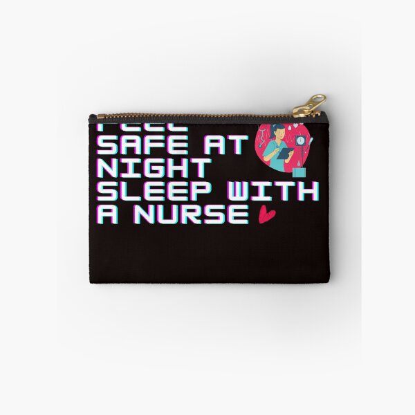 Item preview, Feel Safe At Night Sleep With A Nurse Essential T-Shirt designed and sold by Zyphrost ★★★★★ (✔).