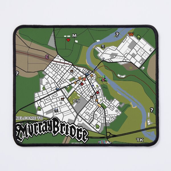 Item preview, Murray Bridge map designed and sold by LEWDLES.