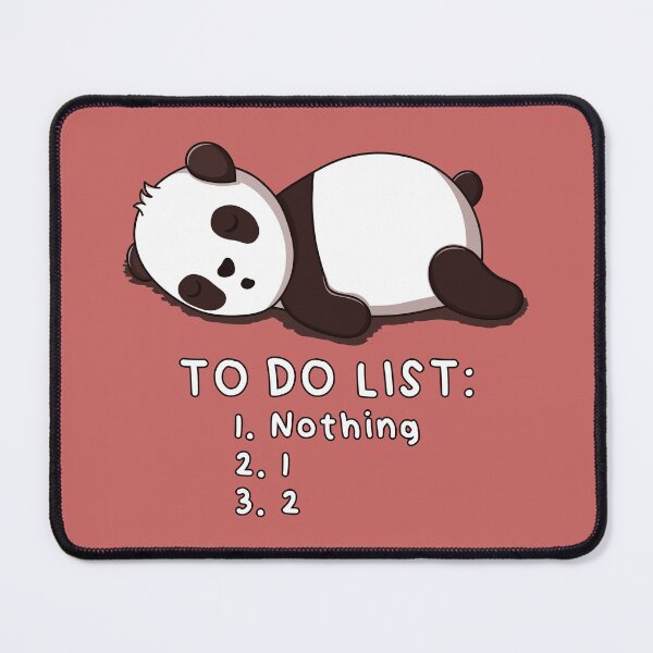 Item preview, Crowded To-Do List — Funny Panda designed and sold by ttttee.