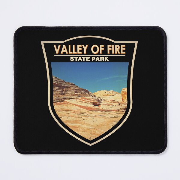 Item preview, Insignia del Parque Estatal Valle del Fuego de Nevada designed and sold by KrisSidDesigns.