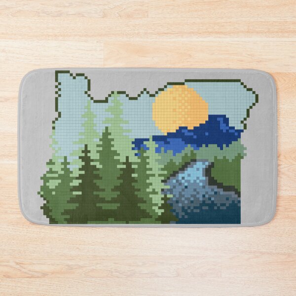 Item preview, Pixel Oregon Outline designed and sold by Bri Lantrip.
