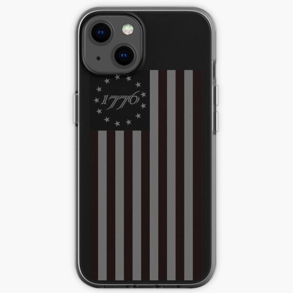 1776 black iPhone Soft Case