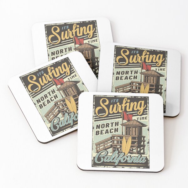 Item preview, It's Surfing Time North Beach California Vintage designed and sold by Vector Scout Lab.