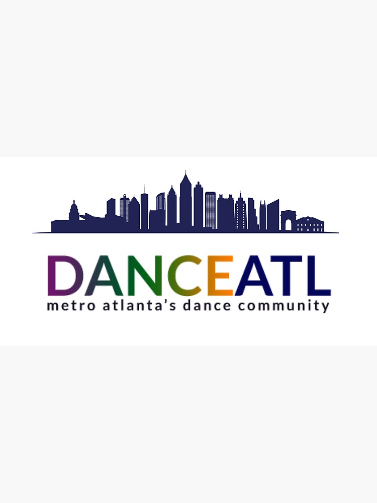 Thumbnail 3 of 3, Sticker, DanceATL City Skyline - Sticker/Magnet designed and sold by DanceATL.