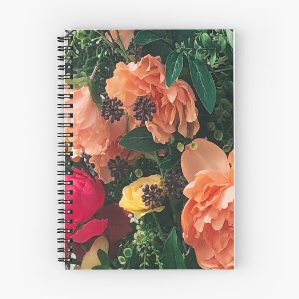 Item preview, Orange, Pink, Peach, and Yellow Flowers with Greenery designed and sold by Views4Days.