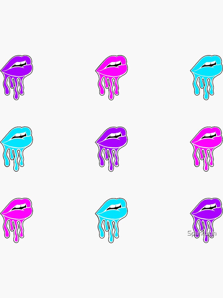 "Lip Drip" Sticker for Sale by Sparkwyn Redbubble