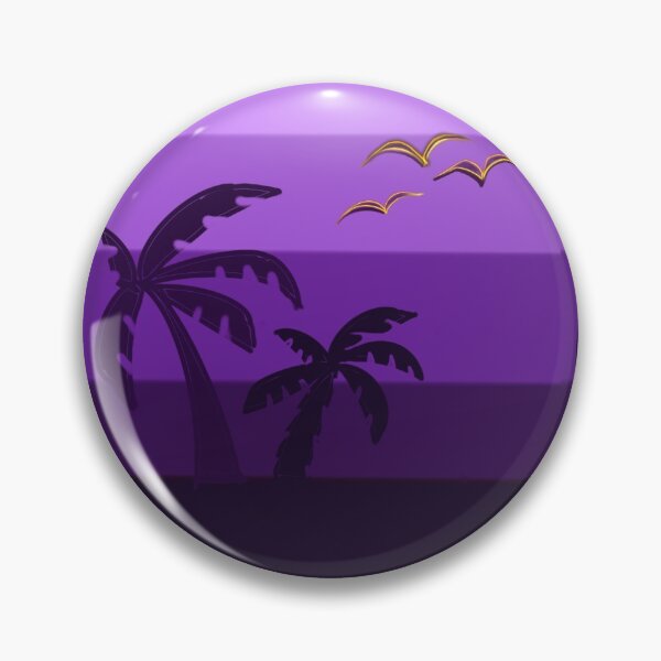 Item preview, Purple gradient palm tree silhouette  designed and sold by Artonmytee.