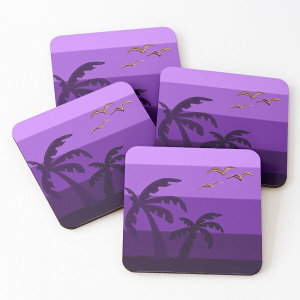 Item preview, Purple gradient palm tree silhouette  designed and sold by Artonmytee.
