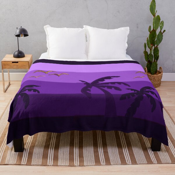 Item preview, Purple gradient palm tree silhouette  designed and sold by Artonmytee.