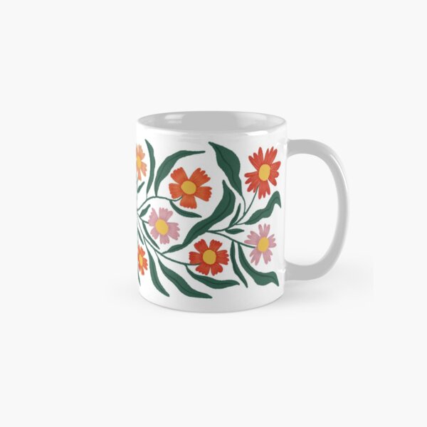 Vista previa del artículo con la obra «Flores modernas folclóricas», diseñado y vendido por Haley Schulz.