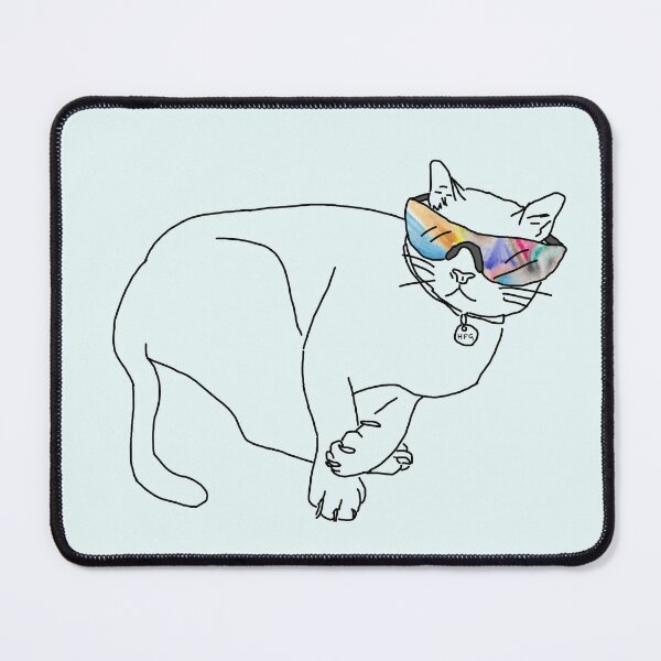 Cool Cat Eyeglass Case with ITH Zipper