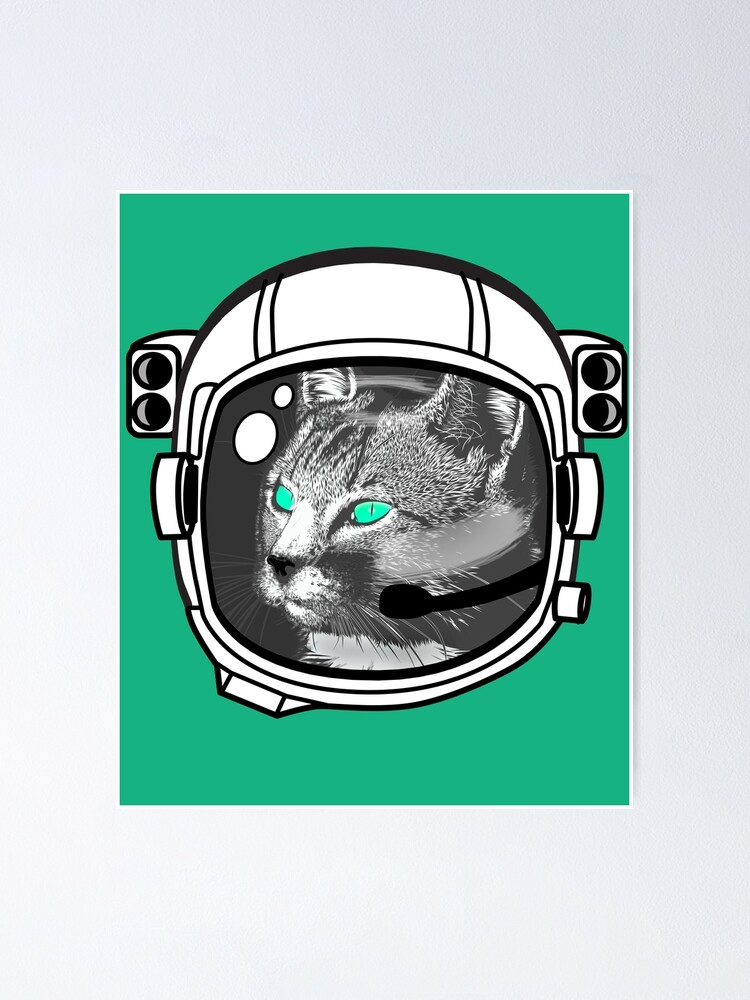 Katze Astronaut Kosmonaut Explorer Moon Univers Poster Von Originalstar Redbubble