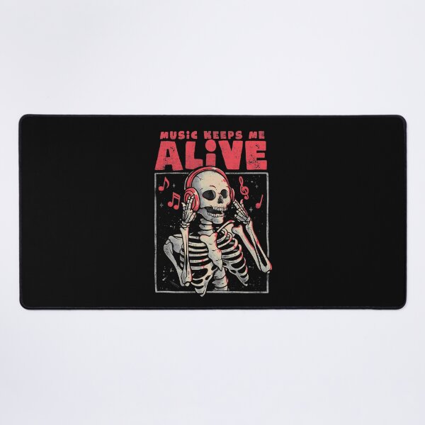 Item preview, Music Keeps Me Alive - Dead Skull Evil Gift designed and sold by EduEly.