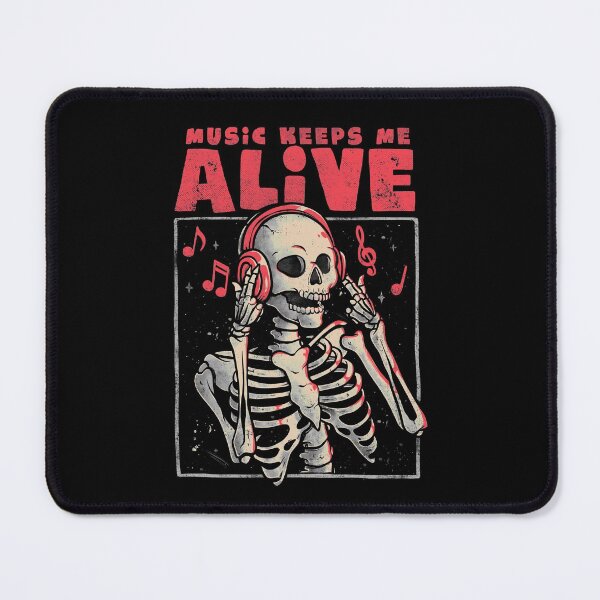 Item preview, Music Keeps Me Alive - Dead Skull Evil Gift designed and sold by EduEly.