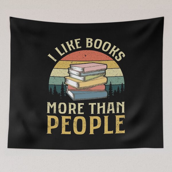 Item preview, I like books more than I like people designed and sold by pnkpopcorn.