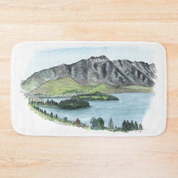 Item preview, Queenstown from Fernhill Watercolour designed and sold by Tom Napper Design.
