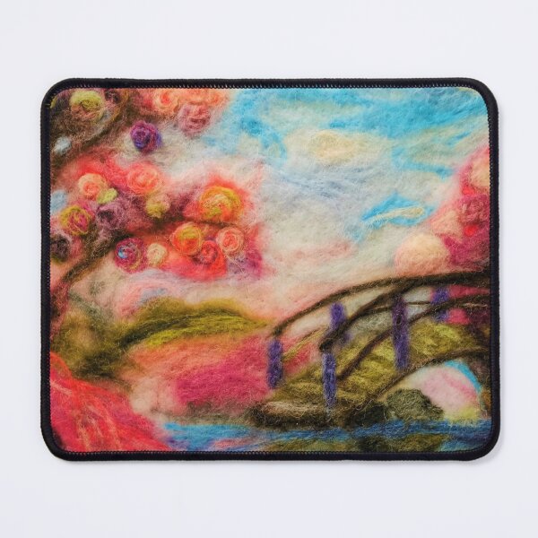 Item preview, Cherry Blossom by the bridge soft floral dresses and home accessories by Redbubble designed and sold by Winnie Tam.
