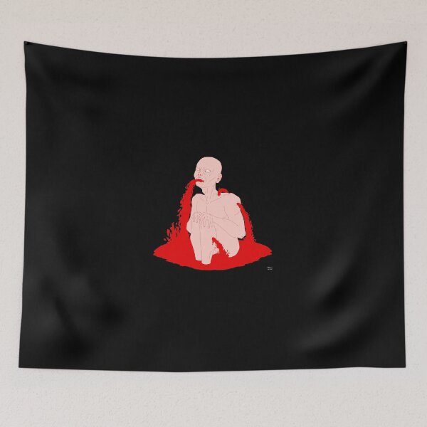 Item preview, Inktober 2021 DAY 23: Leak PRINT RED designed and sold by packtcrushd.