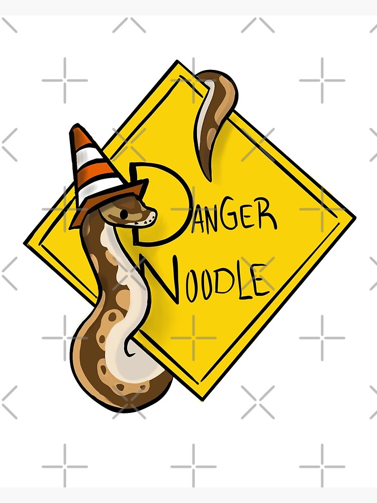 danger-noodle-poster-for-sale-by-scalyscribbles-redbubble