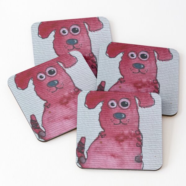 Item preview, Red Watercolor Pup designed and sold by MailingJoy.
