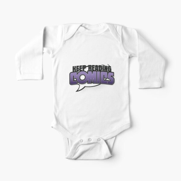 Keep Reading Comics Long Sleeve Baby One-Piece