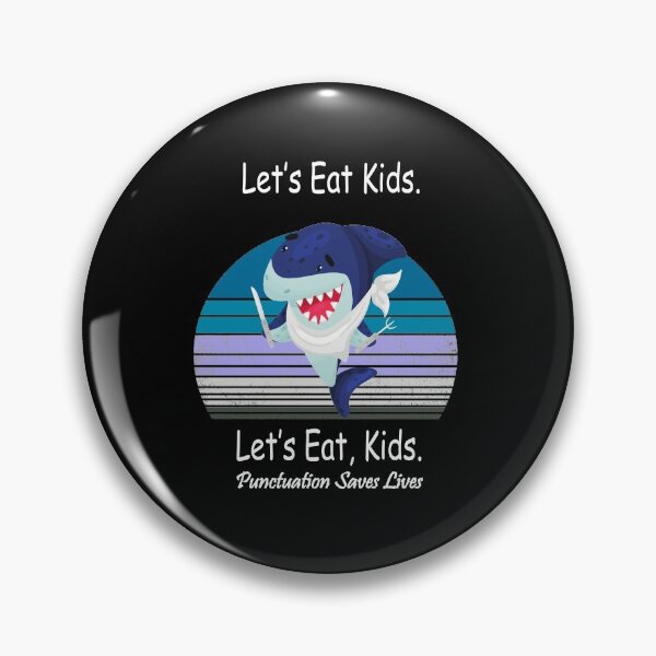 Item preview, Funny Let's Eat Kids Punctuation Saves Lives SharkThanksgiving Christmas designed and sold by sichaz.