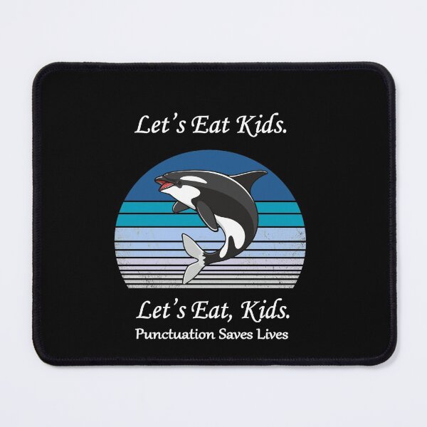 Item preview, Funny Let's Eat Kids Punctuation Saves Lives OrcaThanksgiving Christmas designed and sold by sichaz.