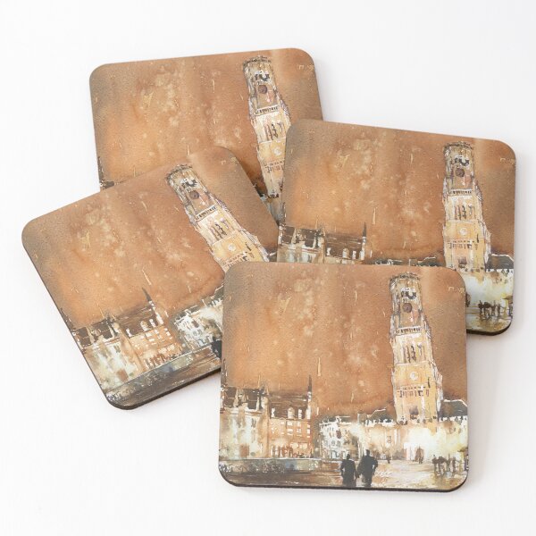 Item preview,  Bruges, Belgium.  Watercolor painting of Bruges. designed and sold by rfoxphoto.