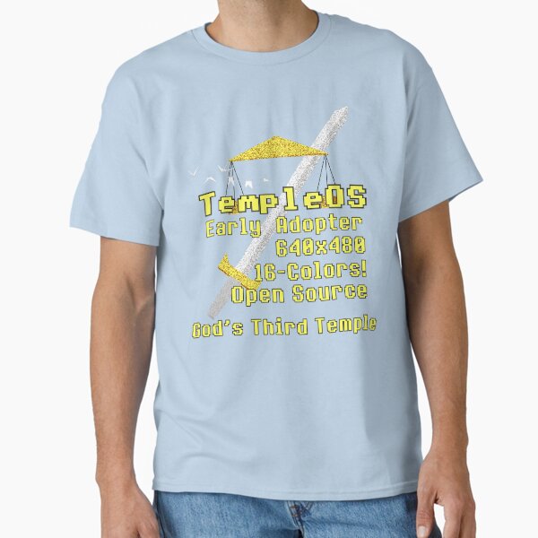 Item preview, TempleOS Early Adopter - Terry A Davis, Programmer, Meme designed and sold by SpaceDogLaika.
